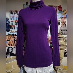 Mossimo Supply Co. Women's Purple Long Sleeve Turtleneck